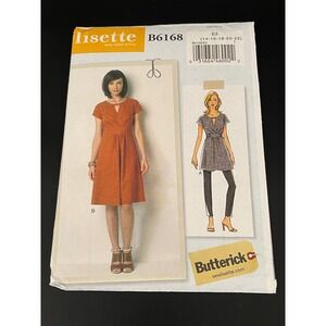 00286 Lisette‎ Butterick B6168 Sewing Pattern Misses Tunic Dress Size 14-22